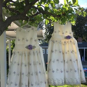 Girls Easter dresses. Beautiful! Size 6 and size 4